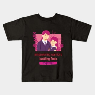 empowering warriors, battling Endo, together Kids T-Shirt